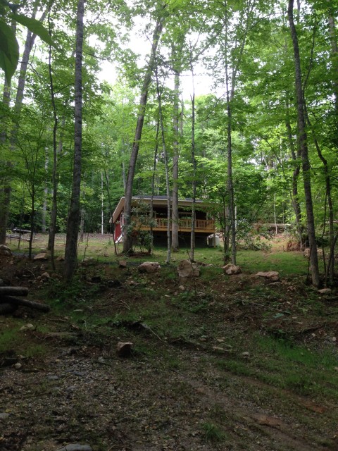 The cottage from a distance